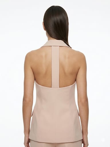 TAILLEUR SCOLLATURA E COLLO STRASS