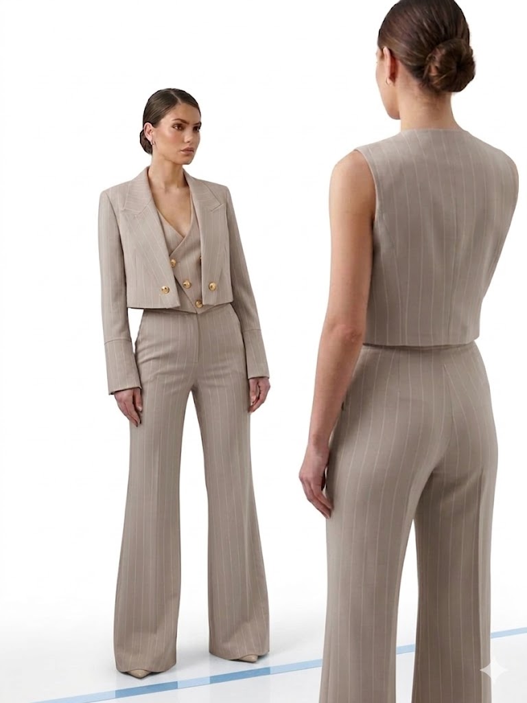 TAILLEUR TRE PEZZI GESSATO
