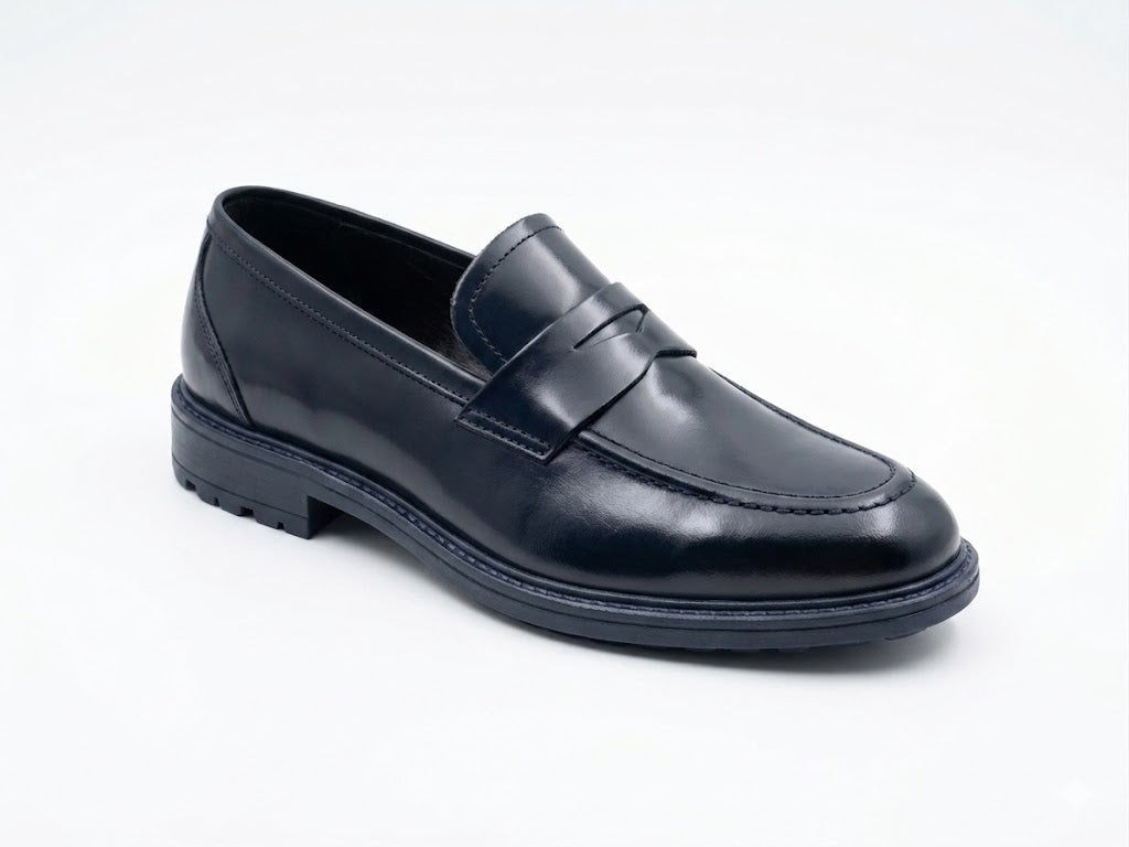 SMOOTH BLUE MOCCASIN