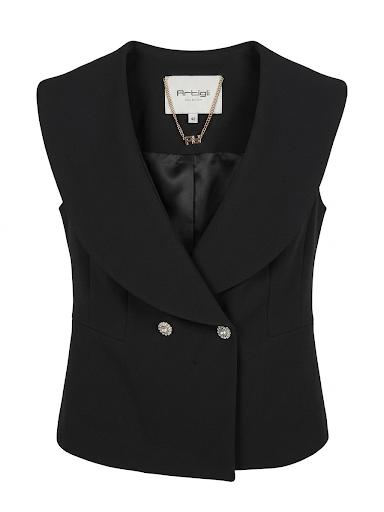 Gilet collo sciallato e Pantalone Palazzo