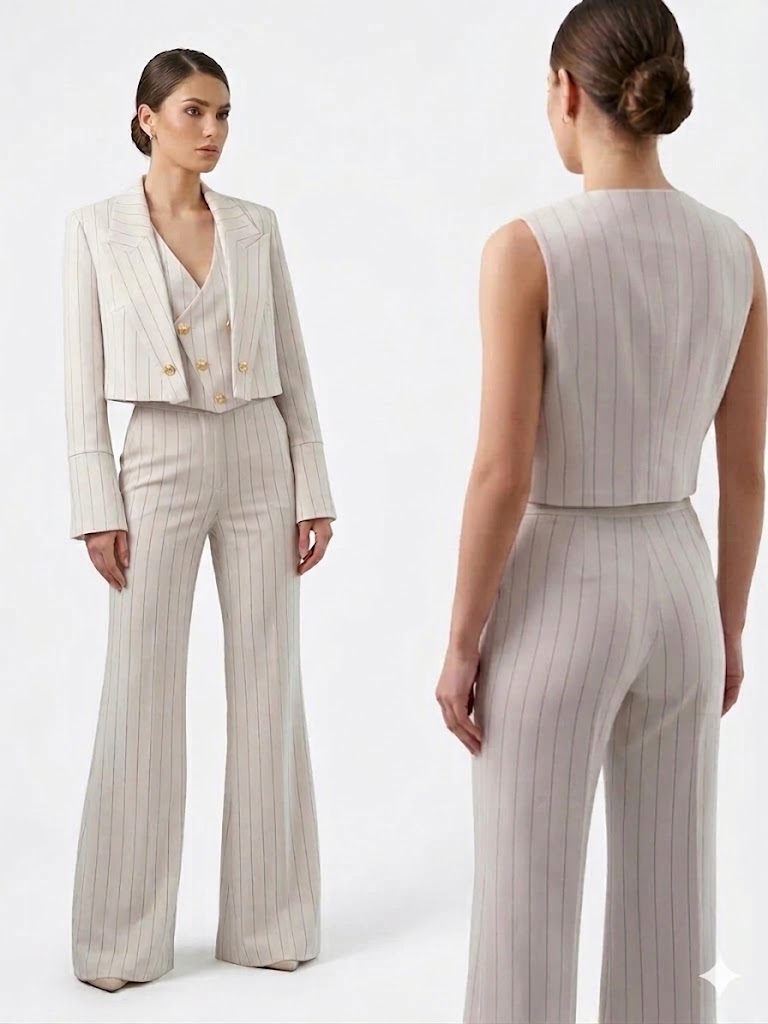 TAILLEUR TRE PEZZI GESSATO