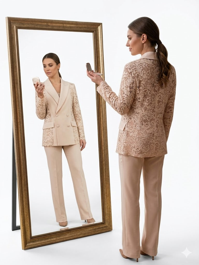 TAILLEUR IN PIZZO MACRAME'