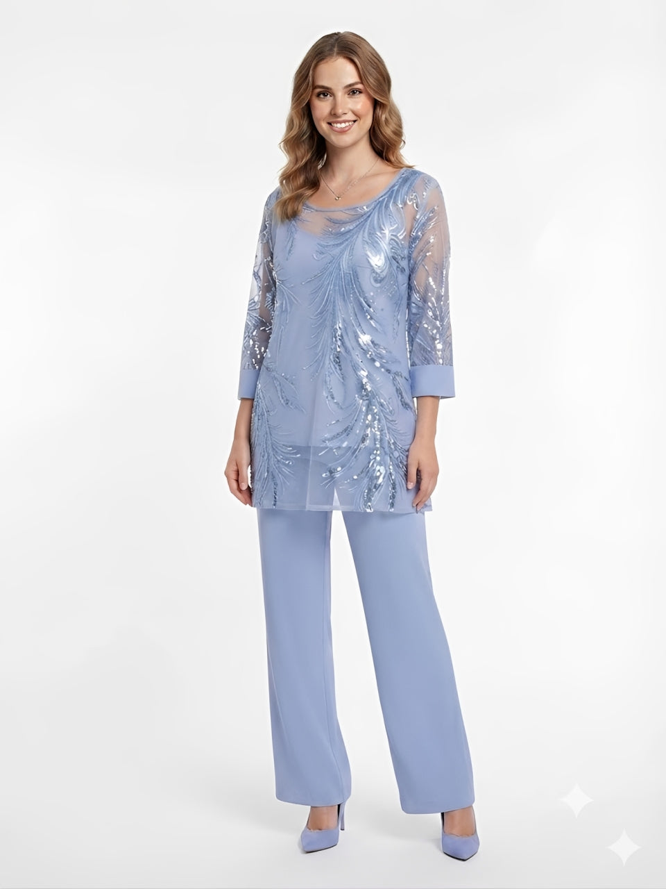 COMPLETO BLUSA PAILLETTES