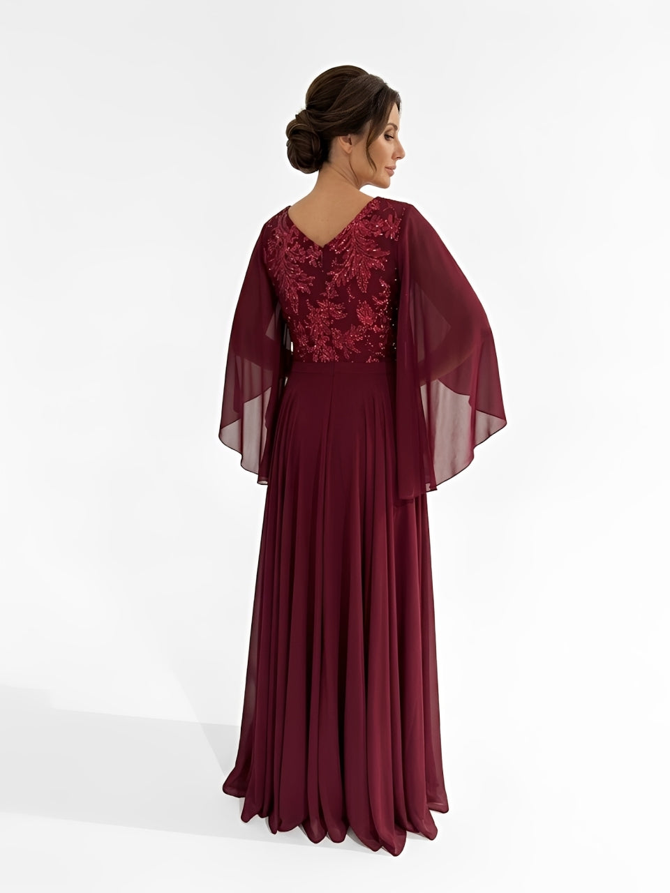 ABITO CHIFFON PAILLETTES