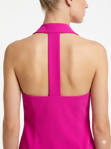 TAILLEUR SCOLLATURA E COLLO STRASS