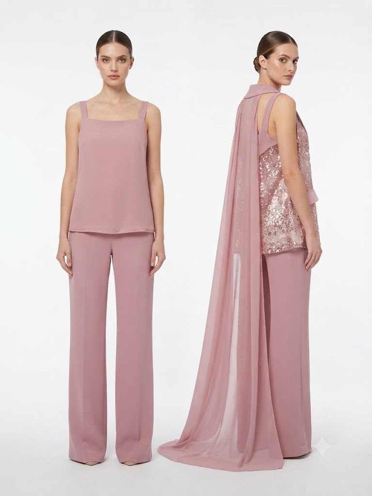 COMPLETO TRE PEZZI ROSA CIPRIA