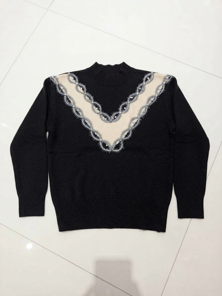 MAGLIONE DECORATO