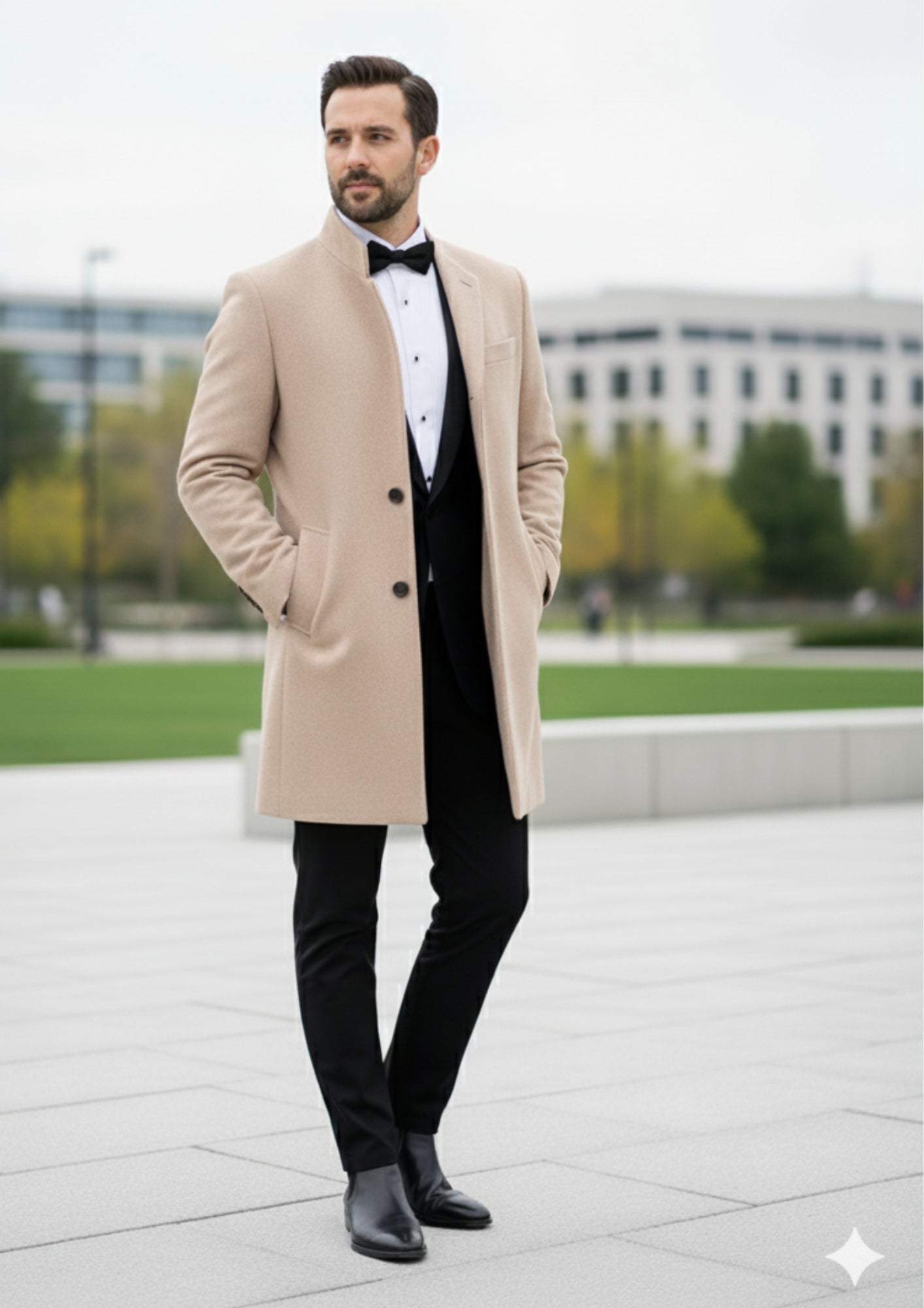 CAPPOTTO COREANO ELEGANTE UOMO
