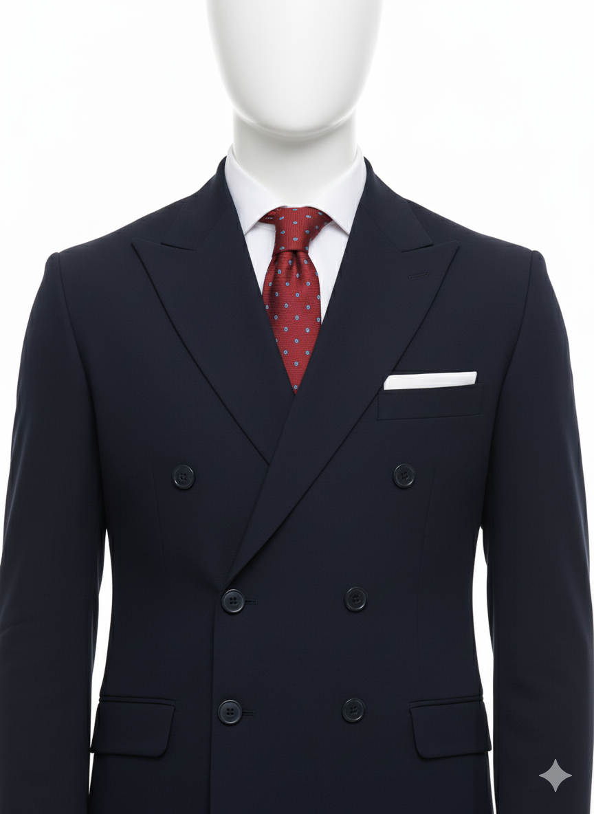 BLUE DOUBLE BREASTED SUIT