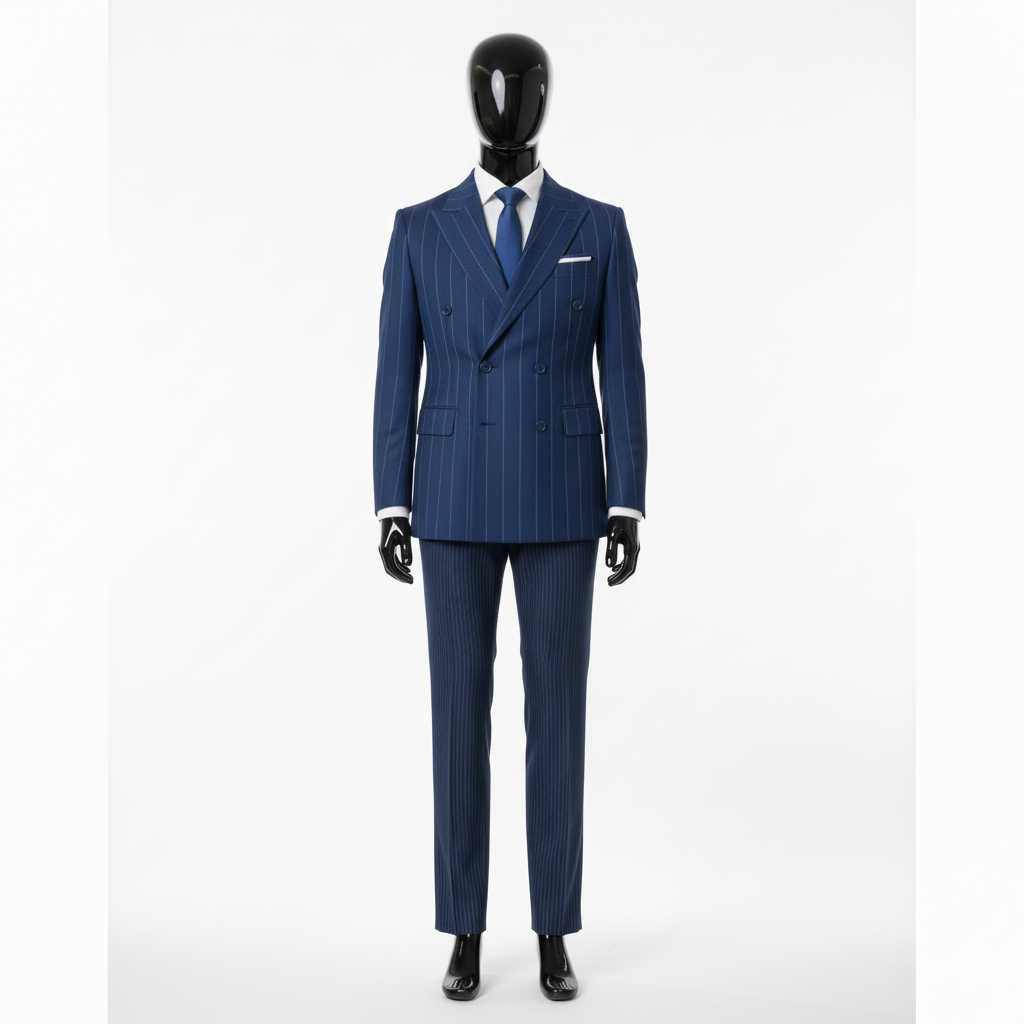 ABITO GESSATO BLU NAVY