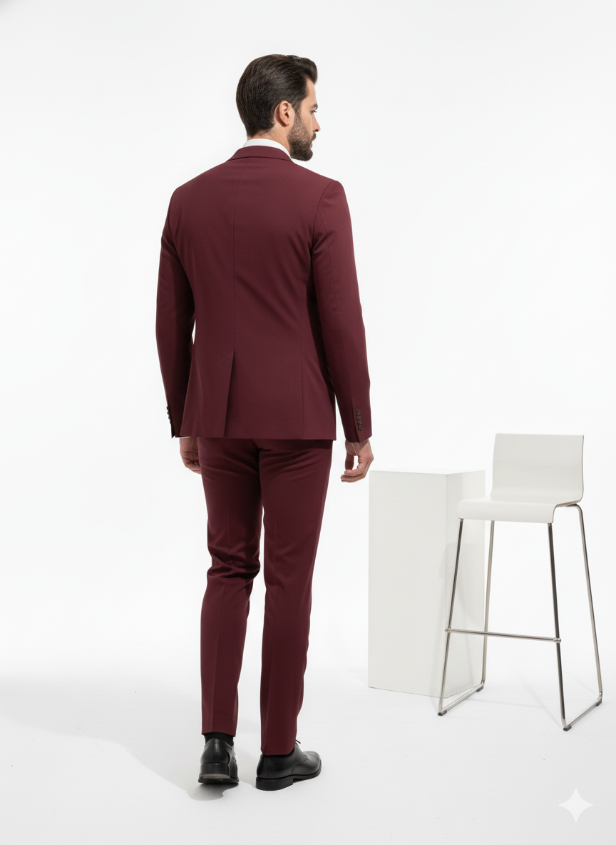 SOFT BURGUNDY DRESS ESSENZA ATELIER SOFT BURGUNDY DRESS ESSENZA ATELIER