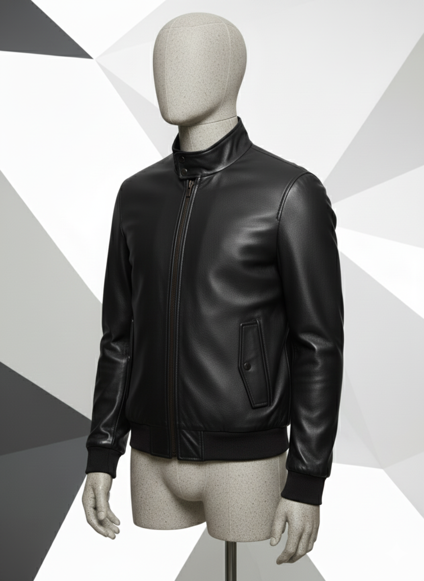 Giubbotto in Pelle Cranberry