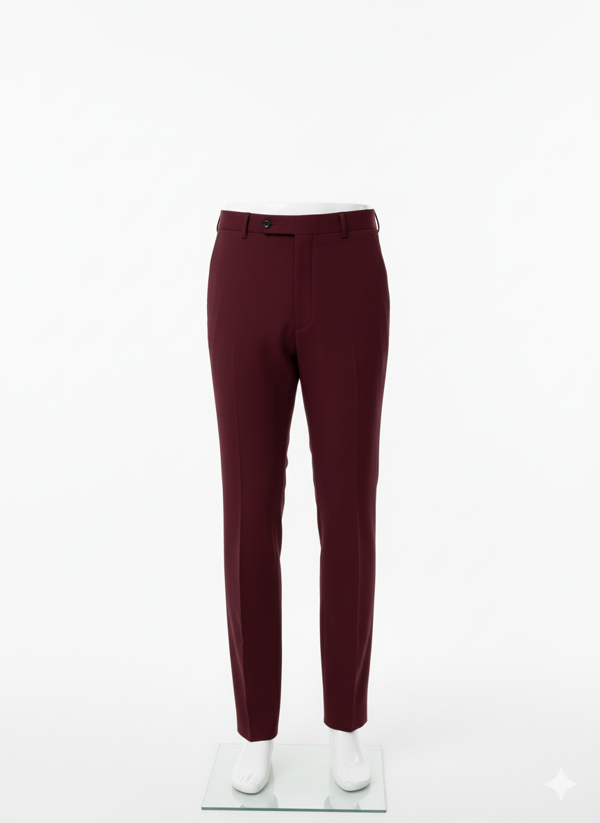 DOUBLE BREASTED BURGUNDY SUIT