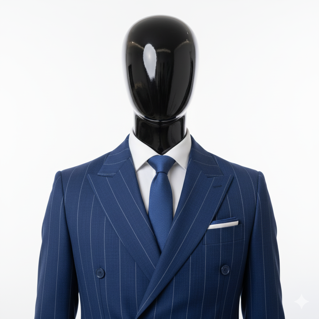 ABITO GESSATO BLU NAVY