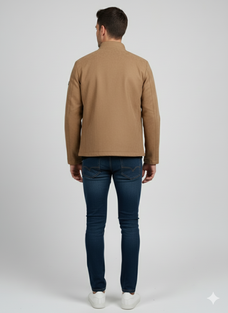 Giubbotto in Camoscio Beige