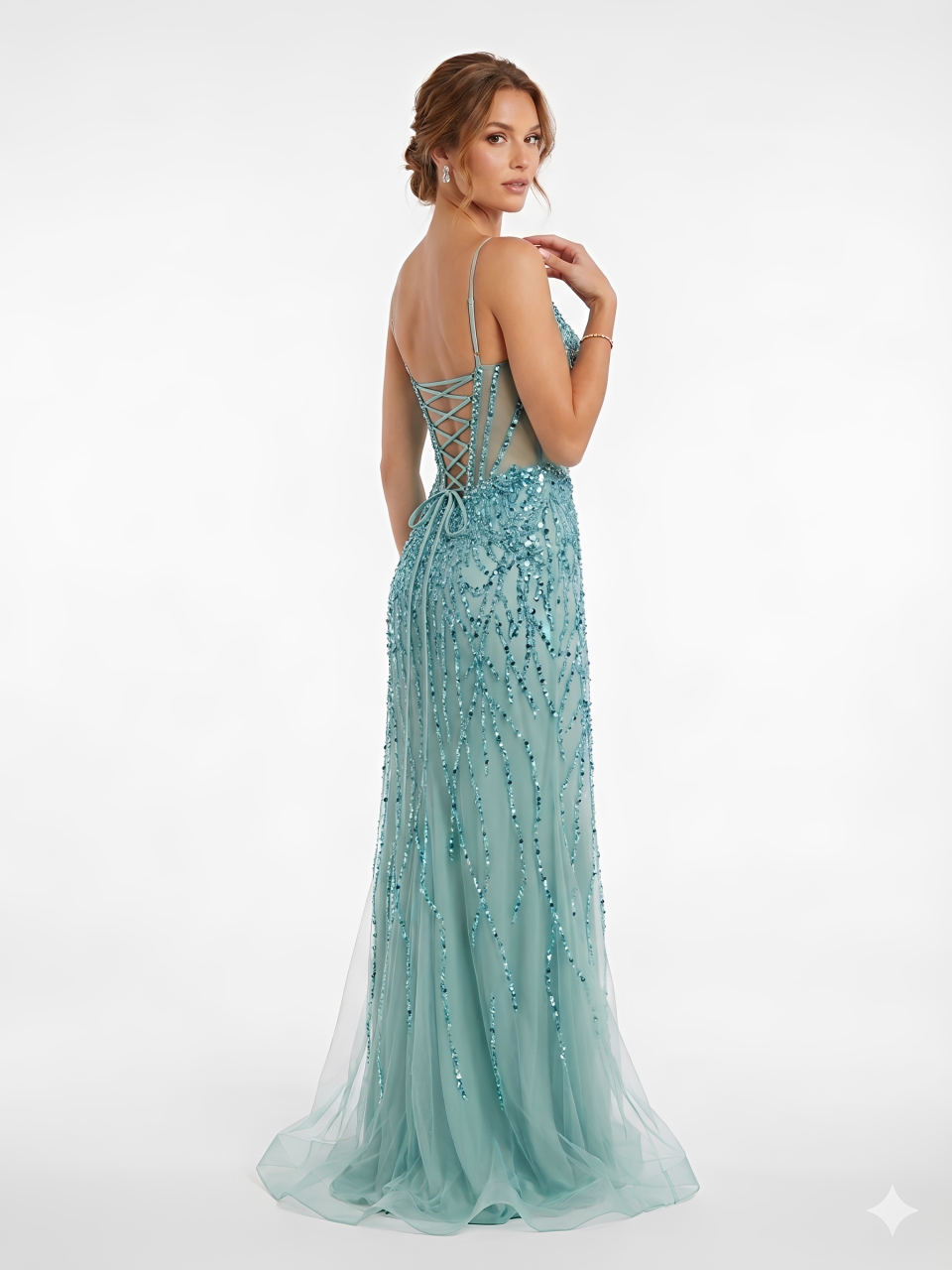 ABITO STRASS CASCATA