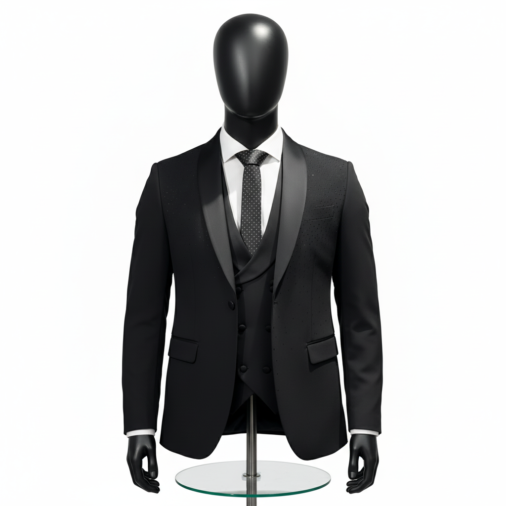 SMOKING CON STRASS SU GIACCA