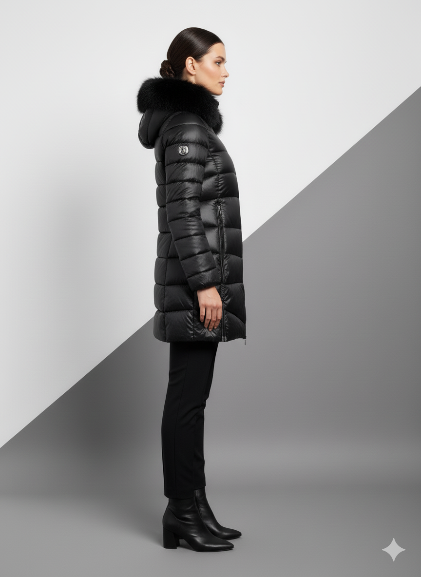 GIUBBOTTO ARTIGLI LUNGO CON PELLICCIA