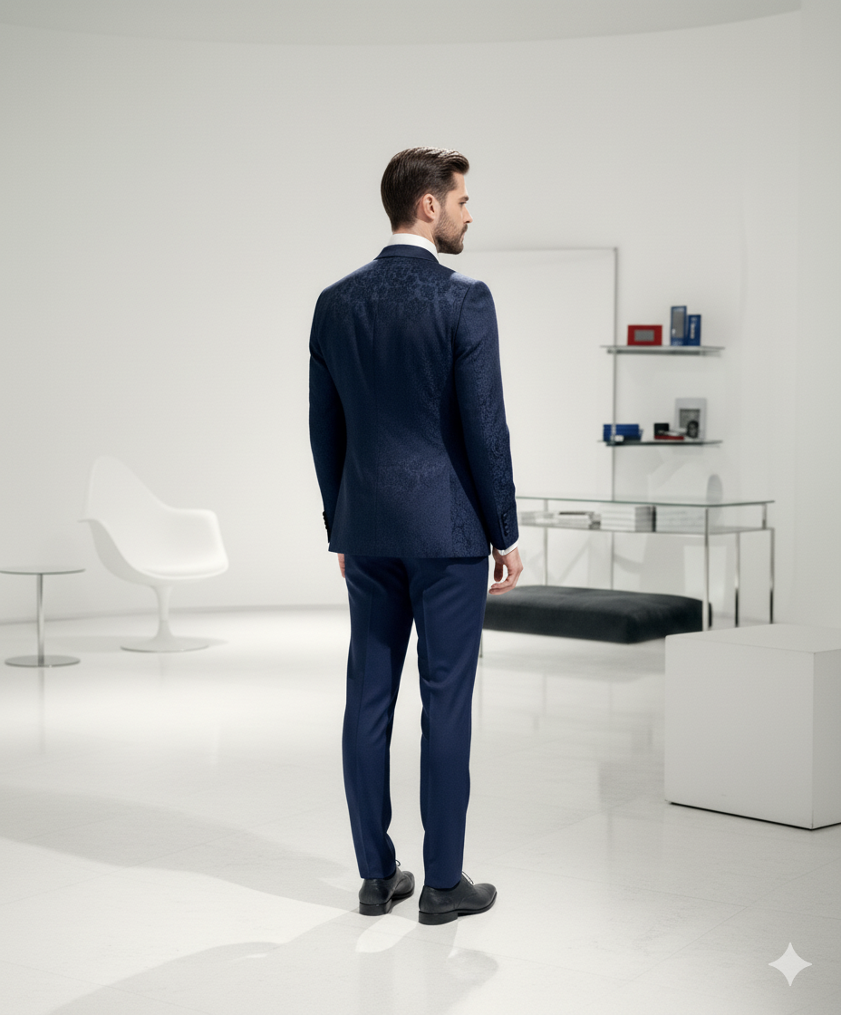 CHÂLE DAMASSÉ SMOKING