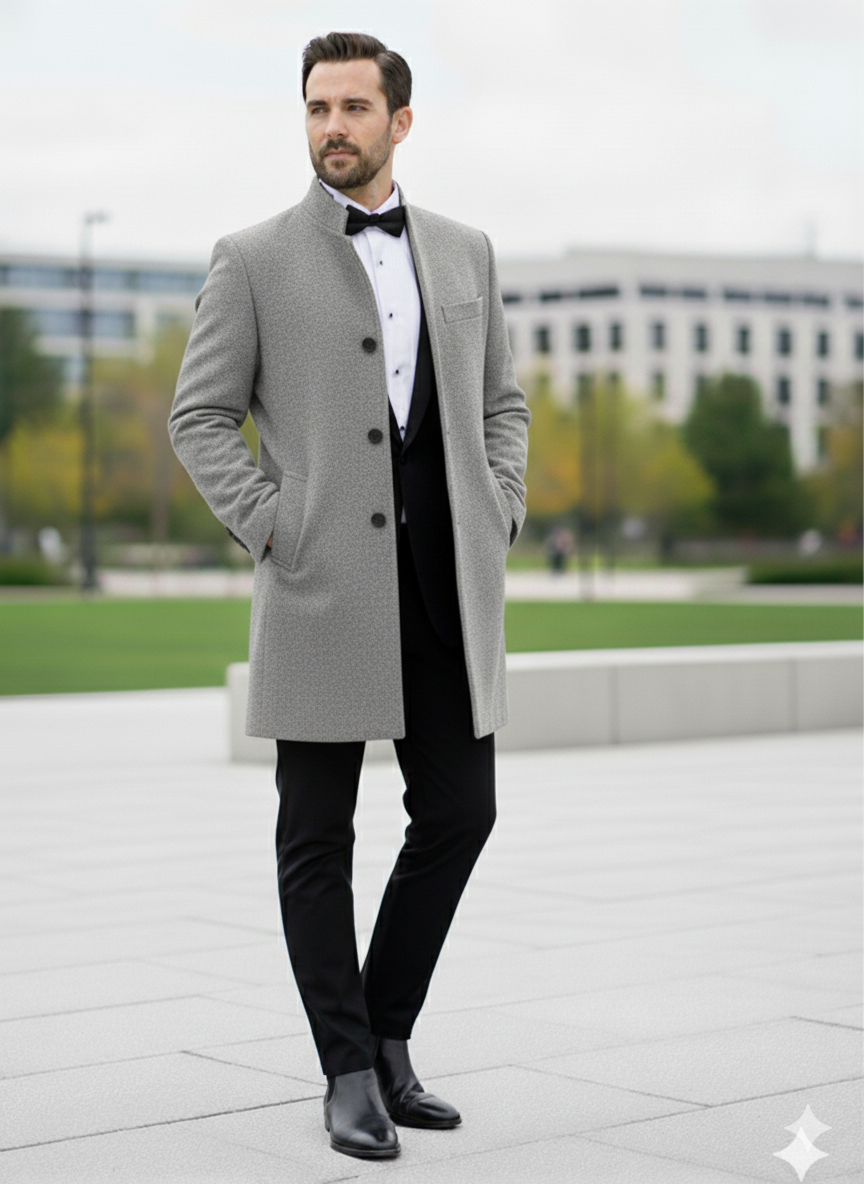 CAPPOTTO COREANO ELEGANTE UOMO