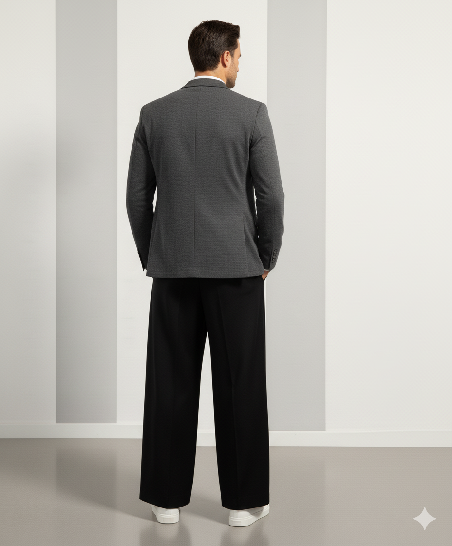 PANTALONE UOMO A PALAZZO NERO