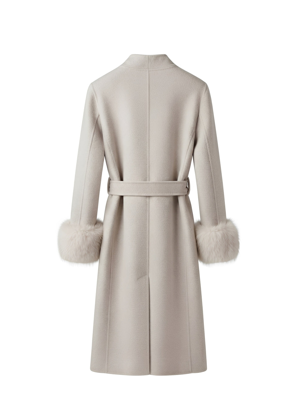 CAPPOTTO CON POLSI IN PELLICCIA