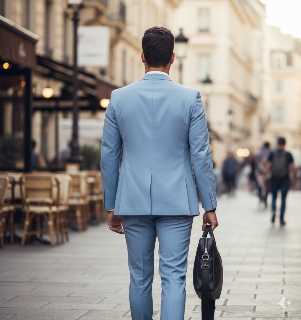 SOFT LIGHT BLUE DRESS