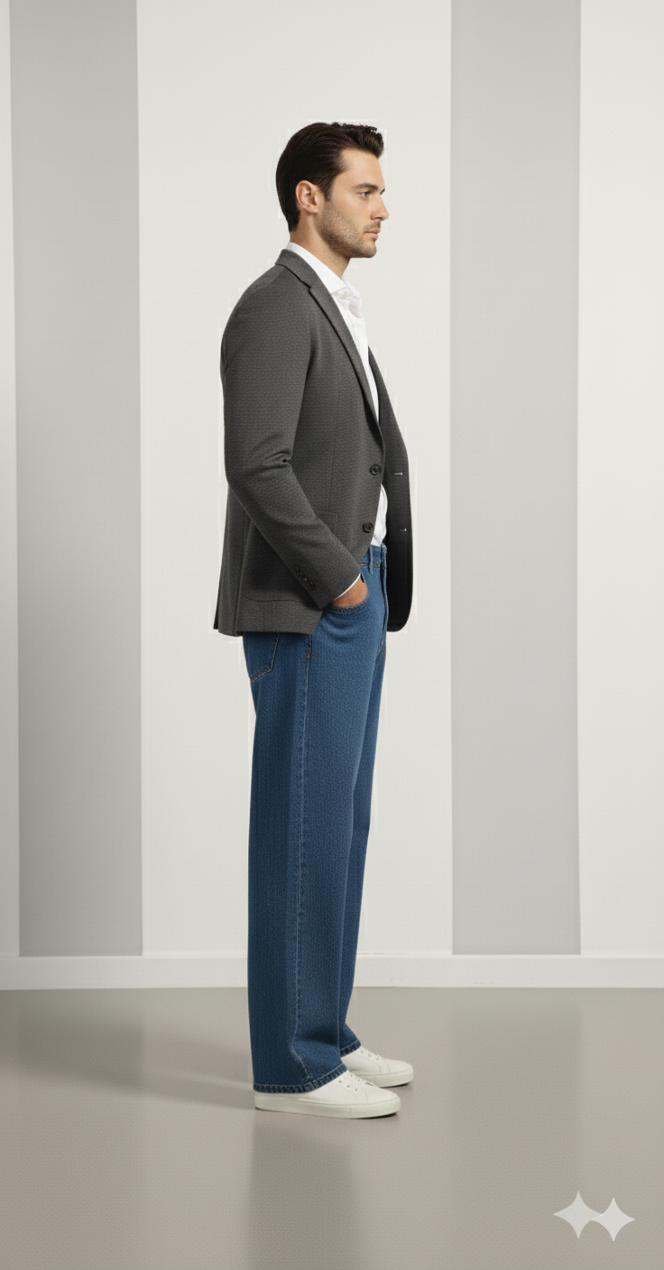 JEANS A PALAZZO DENIM