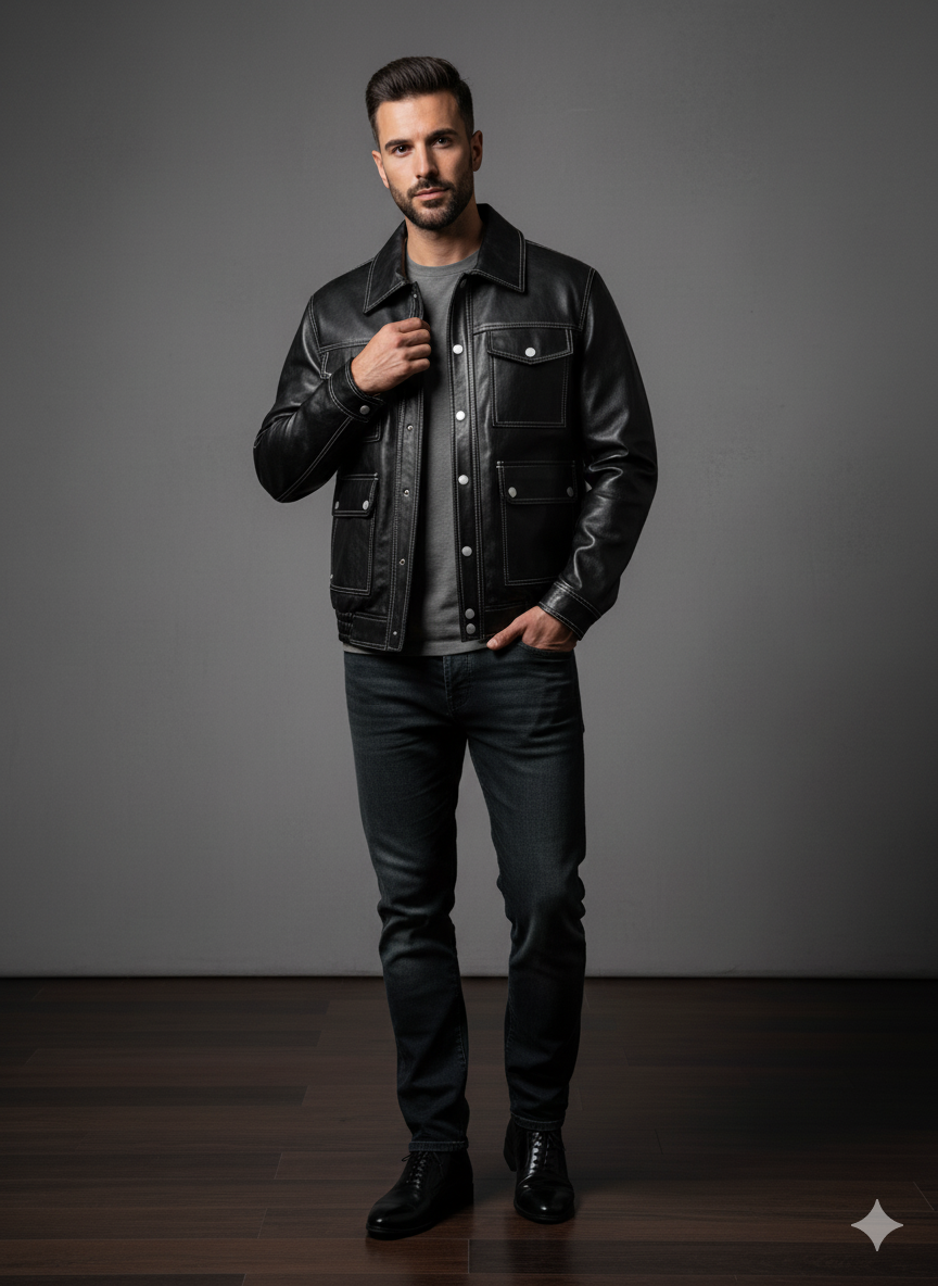 Giubbotto in Pelle M.N.