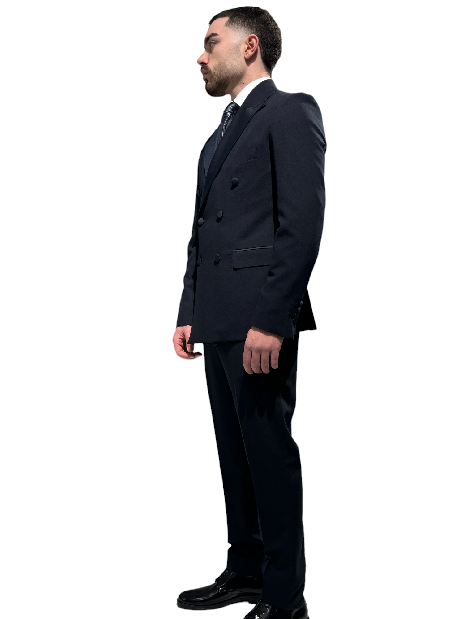 BLUE DOUBLE BREASTED TUXEDO