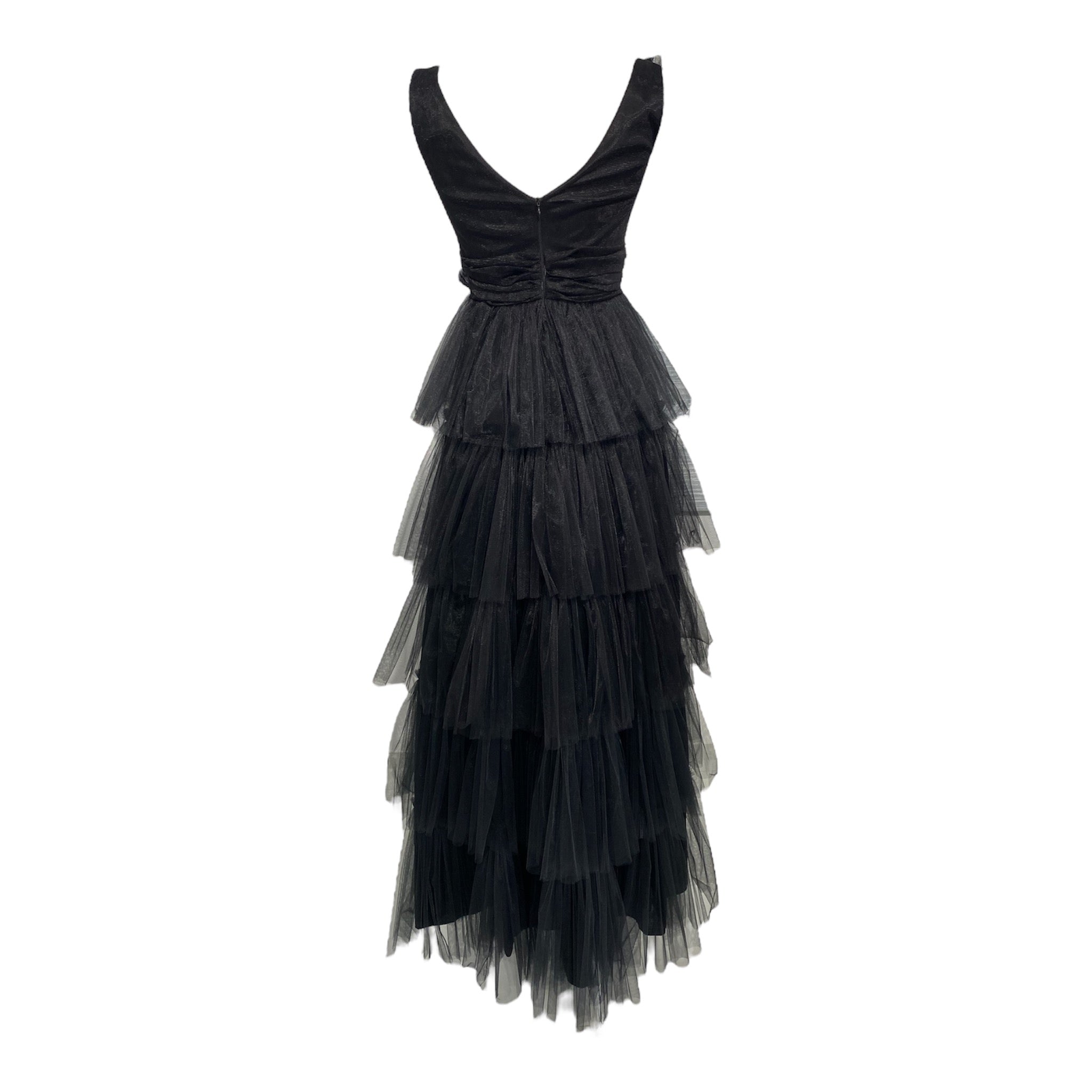 ROBE EN TULLE À VOLANTS