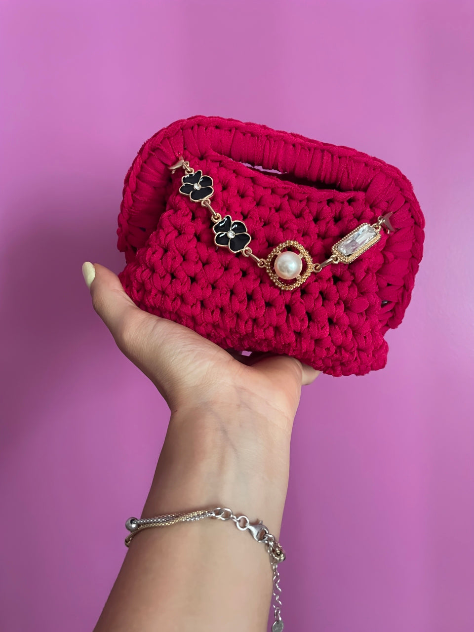 CLUTCH BAG POCHETTE FUCSIA