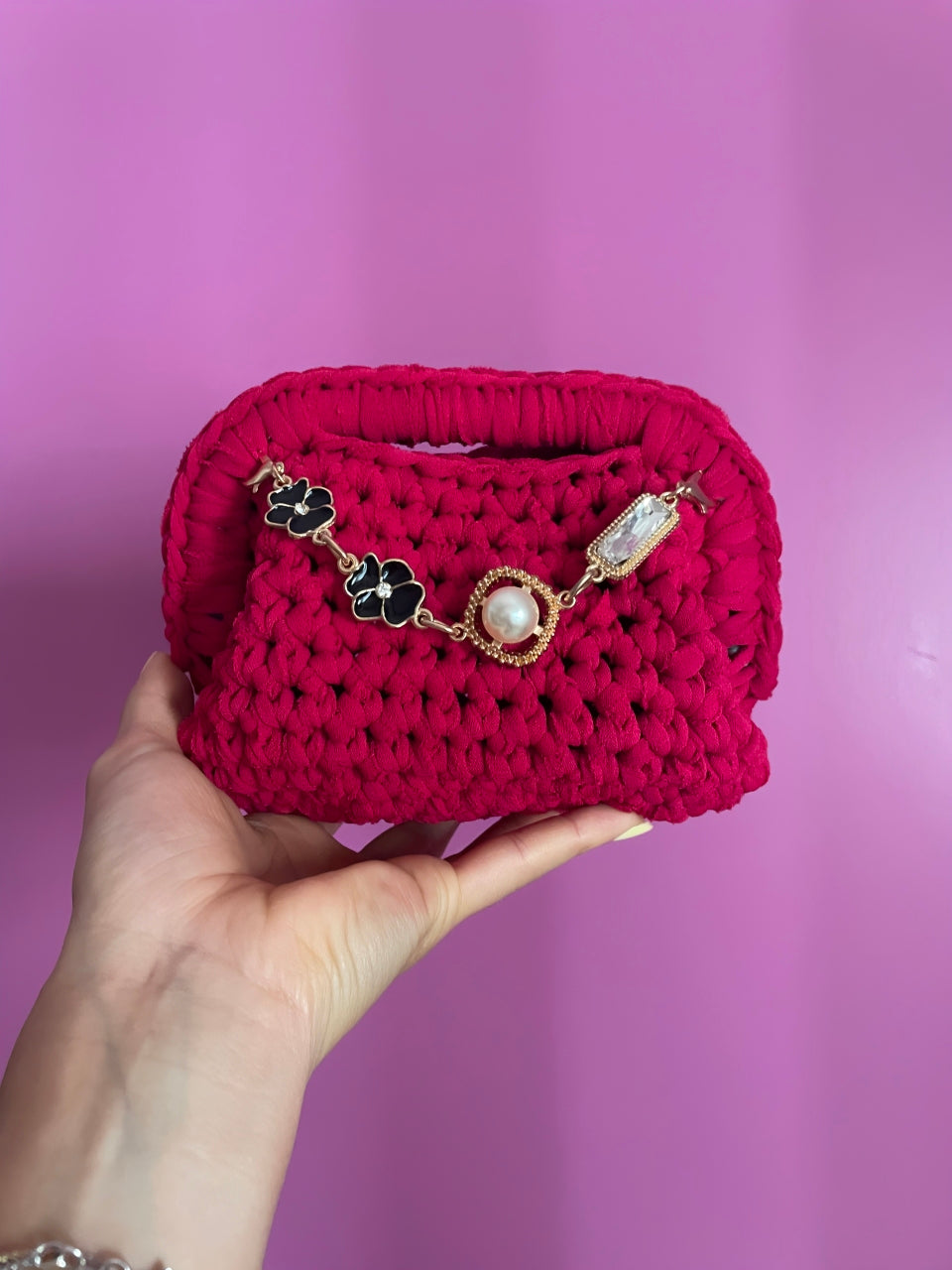 CLUTCH BAG POCHETTE FUCSIA