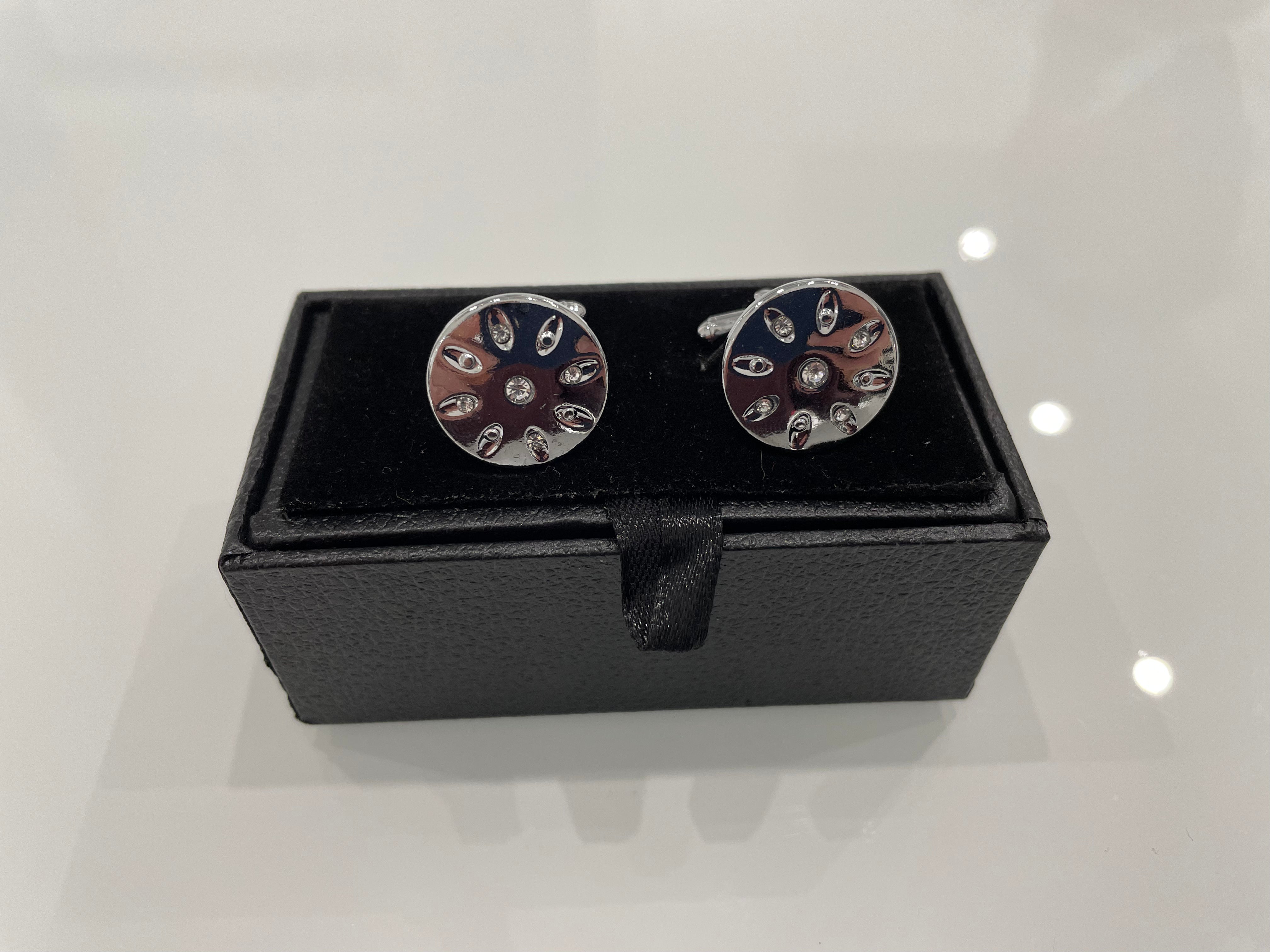 Boutons de manchette ronds 