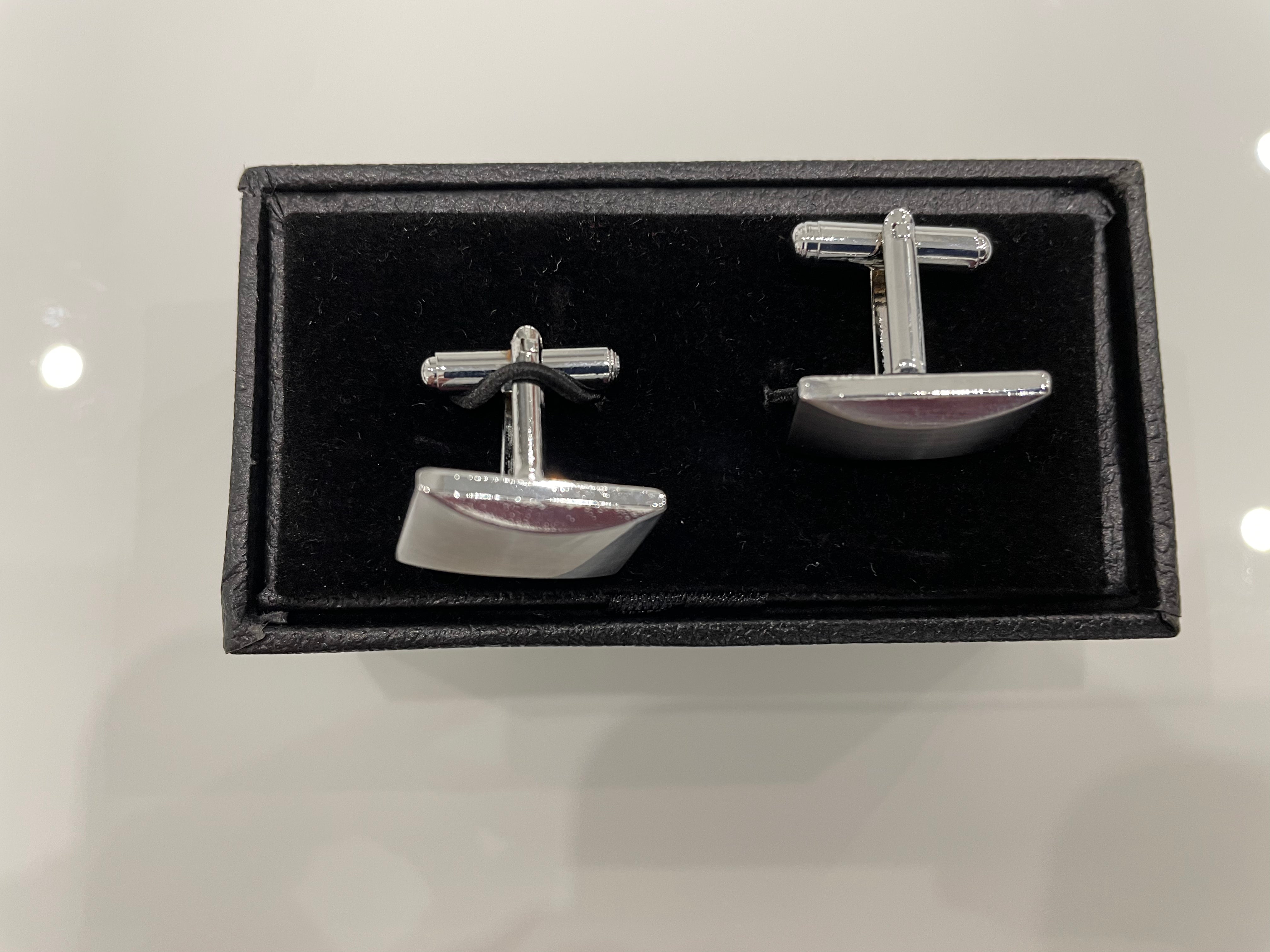 "Formal Steel" Rhomboid Cufflinks
