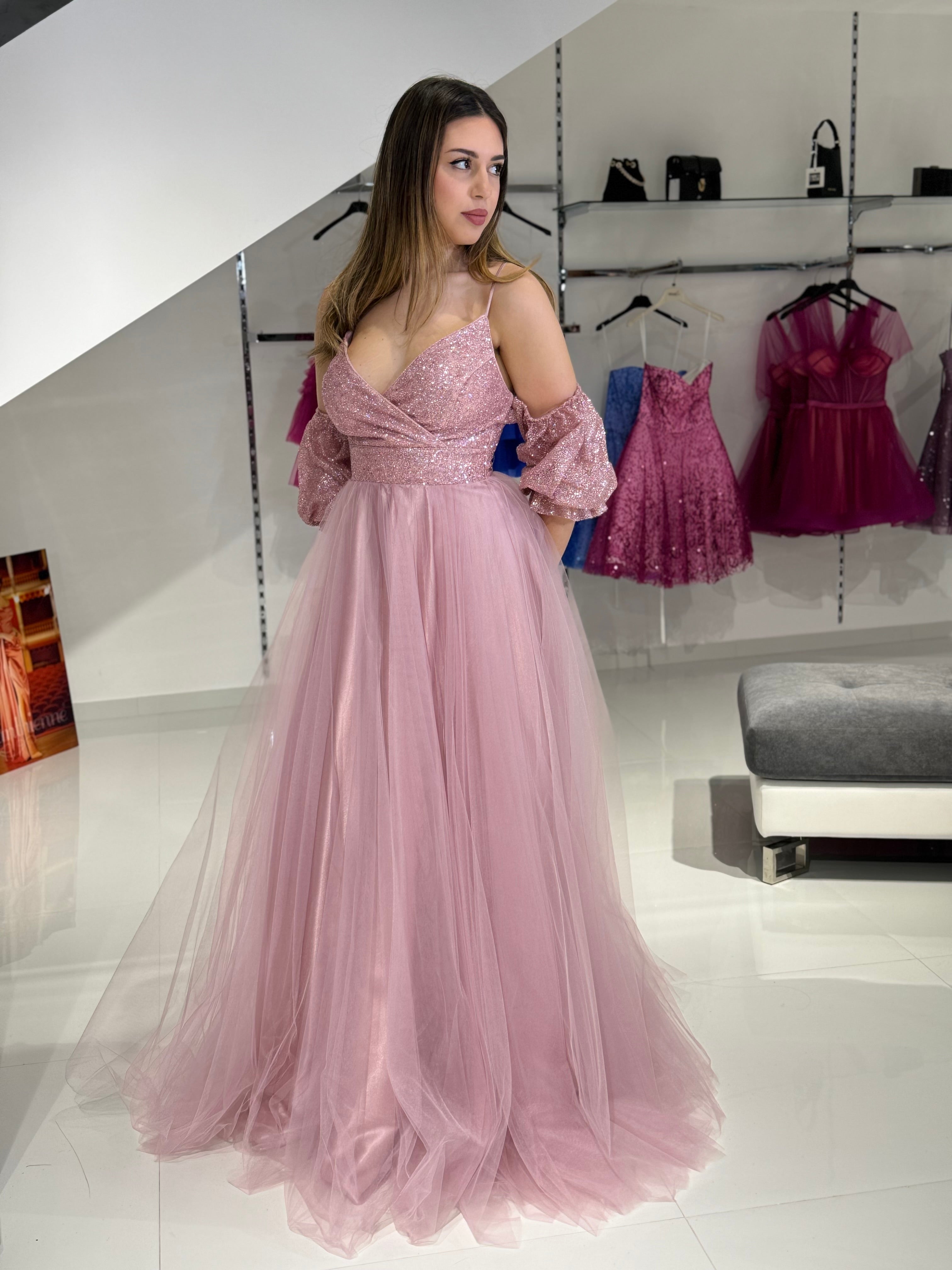 robe longue étoile bleue