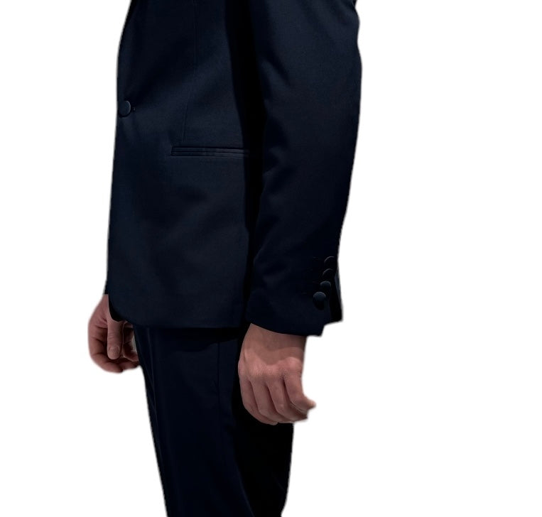 BLUE SHAWL TUXEDO SUIT