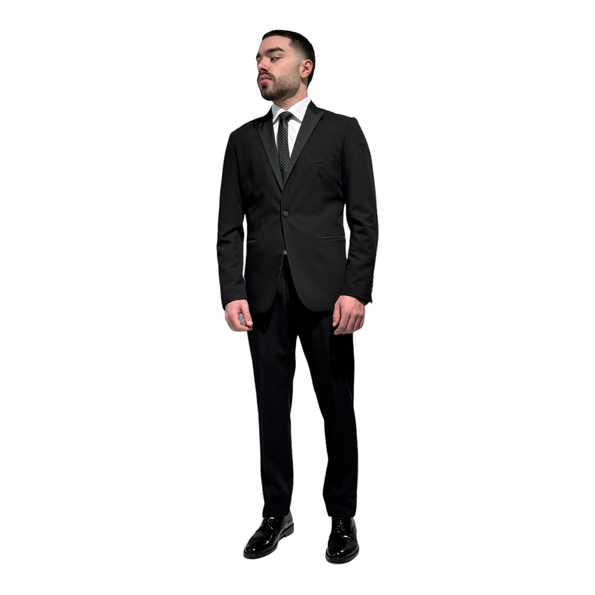 BLACK SPEAR TUXEDO SUIT