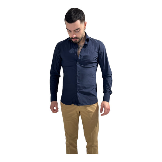 CAMICIA PERFORMANCE BLU