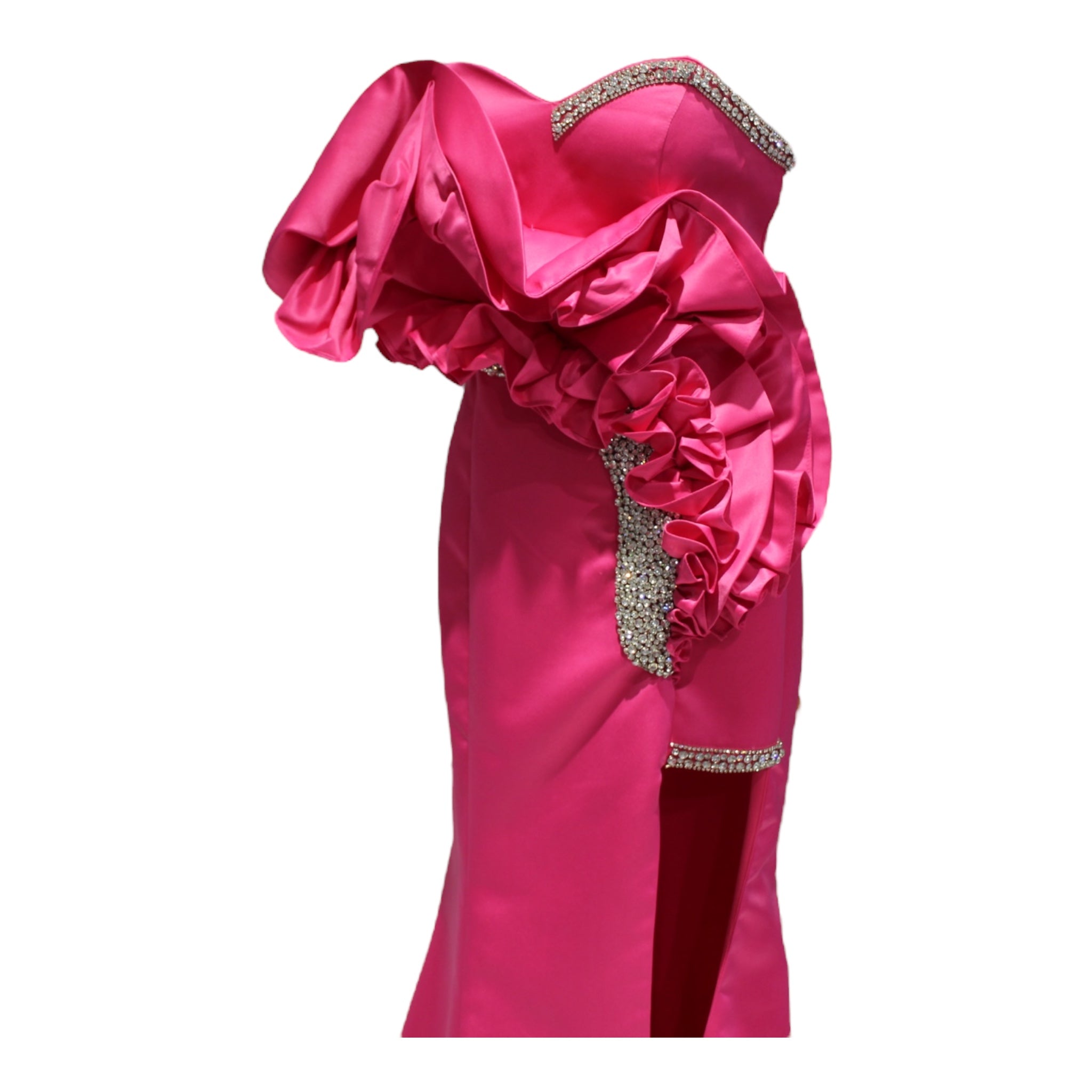 ABITO FUCSIA SHIFFON