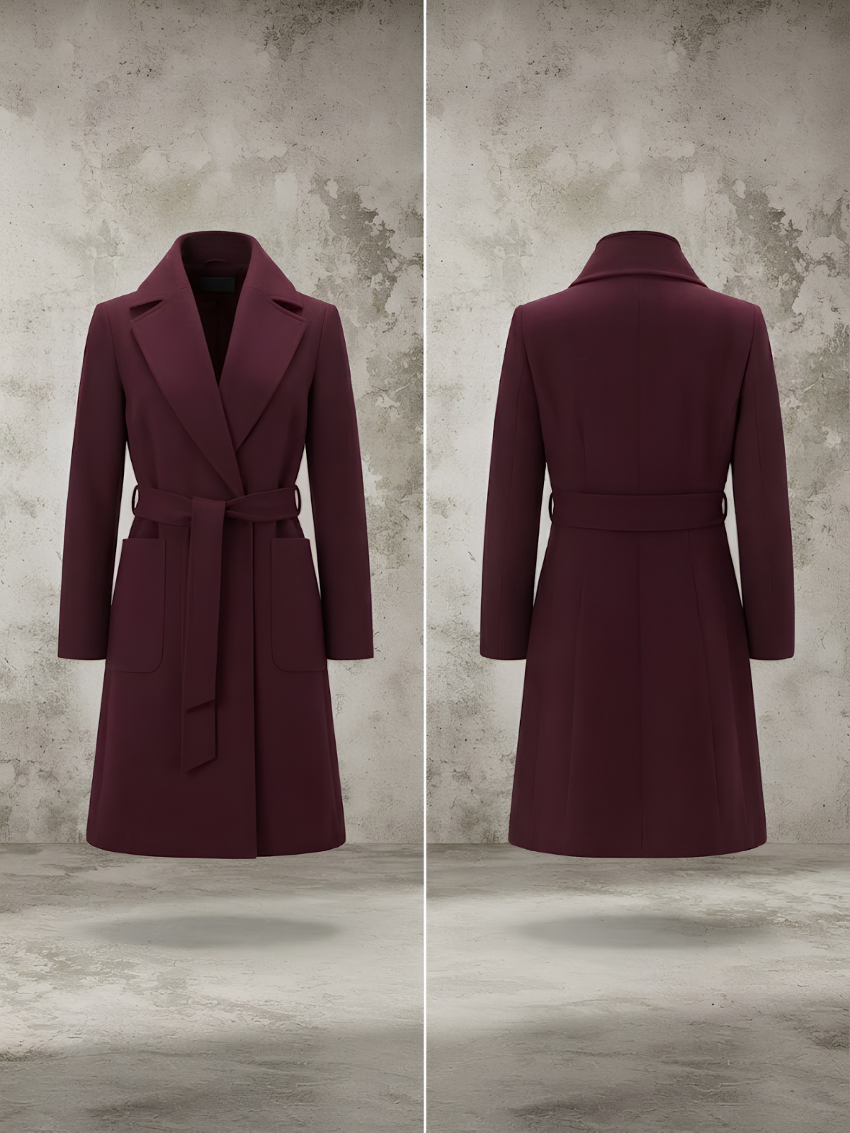 CAPPOTTO LUNGO MODELLO VESTAGLIA