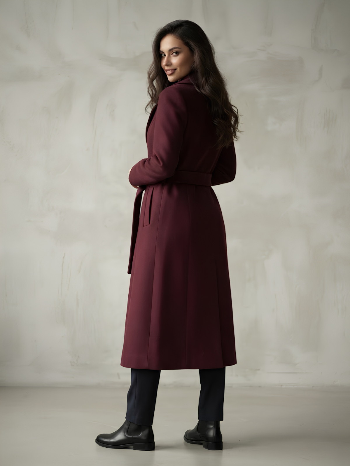 CAPPOTTO LUNGO MODELLO VESTAGLIA