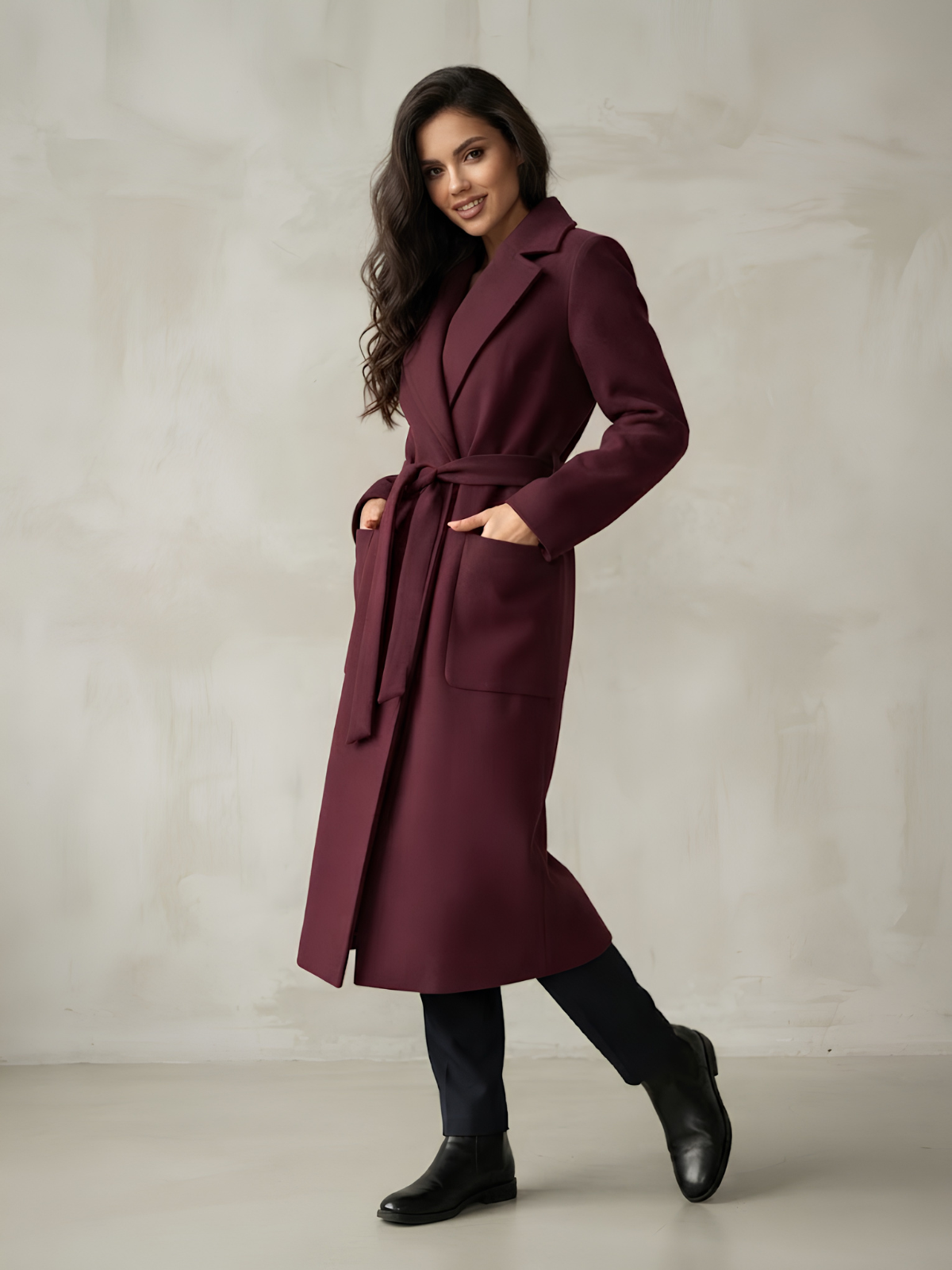 CAPPOTTO LUNGO MODELLO VESTAGLIA