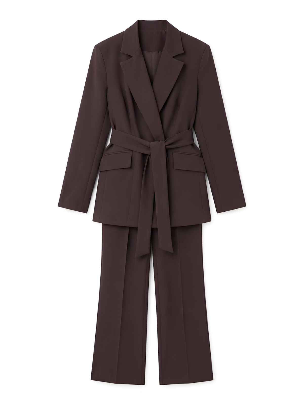 BLAZER LUNGO CON PANTALONE PALAZZO