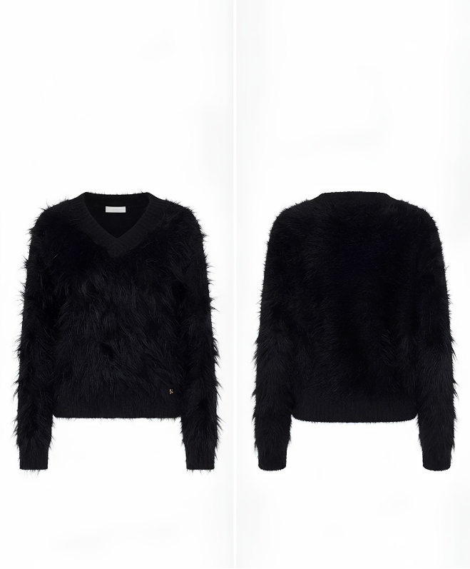 MAGLIONE EFFETTO PELLICCIA