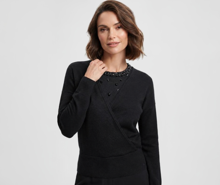 MAGLIONE SCOLLO INCROCIATO