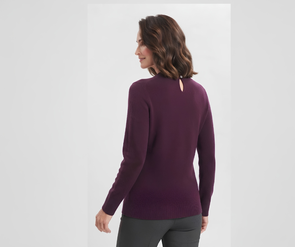 MAGLIONE CON COLLO IMPREZIOSITO