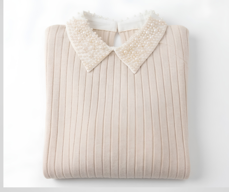 MAGLIONE COLLO DI PERLE