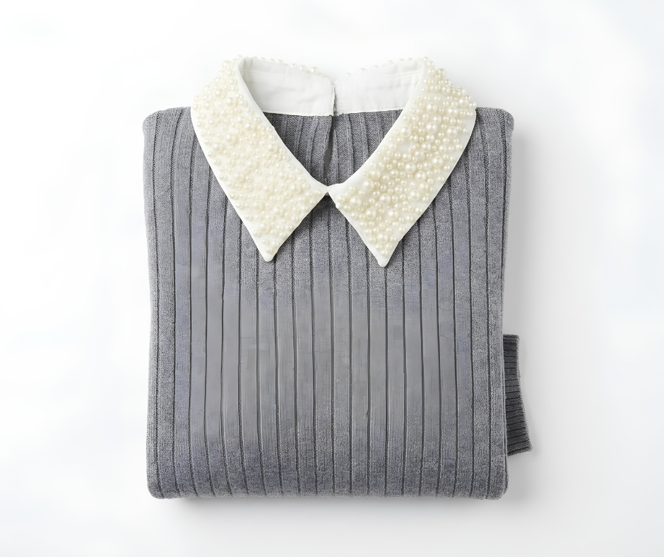 MAGLIONE COLLO DI PERLE