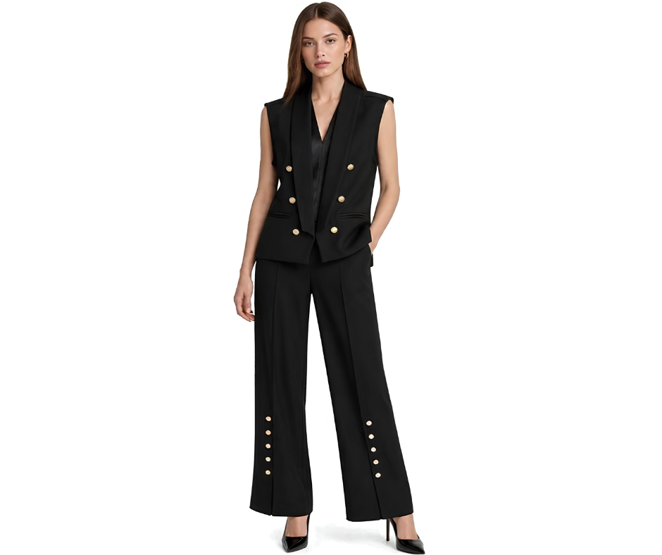 TAILLEUR GILET PANTALONE A ZAMPA